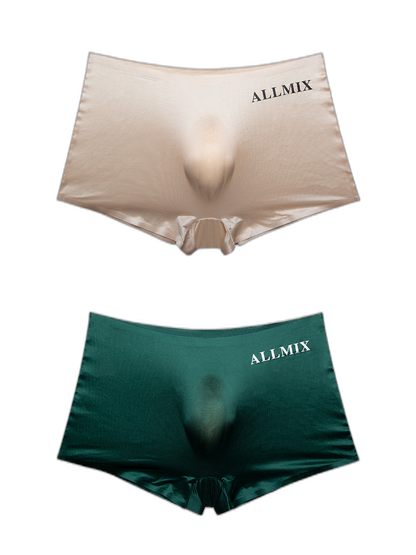 2 Pack ALLMIX Men's Seamless 3D Convex Pouch Trunks