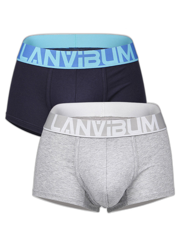 2 Pack Men's Breathable Big Pouch Trunks