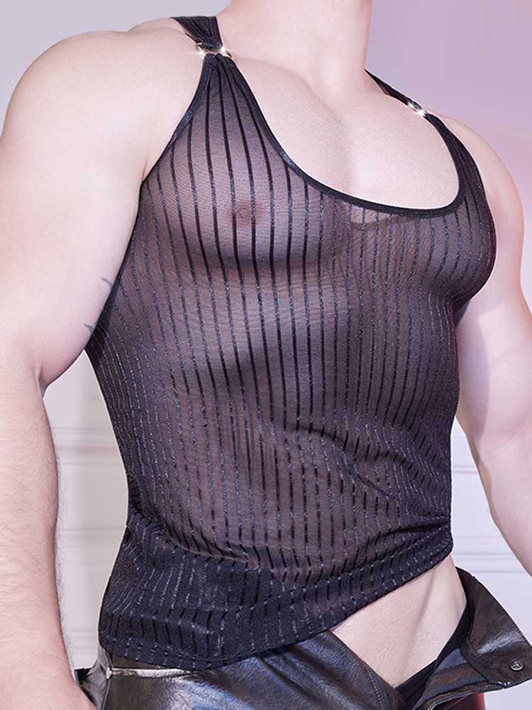 Men's Silky Ultra-Thin Transparent Breathable Vest