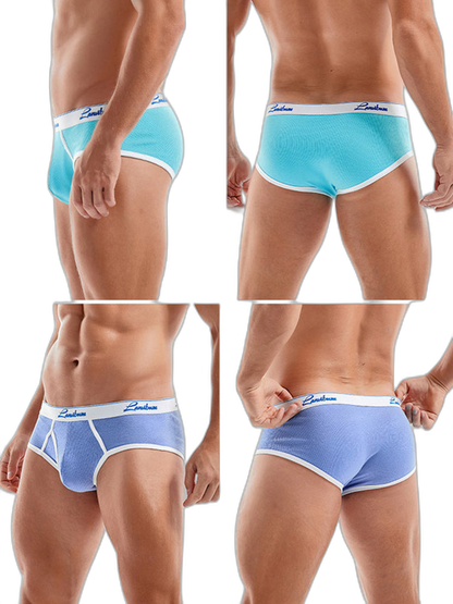 2 Pack Men's Thread Cotton Pouch Briefs