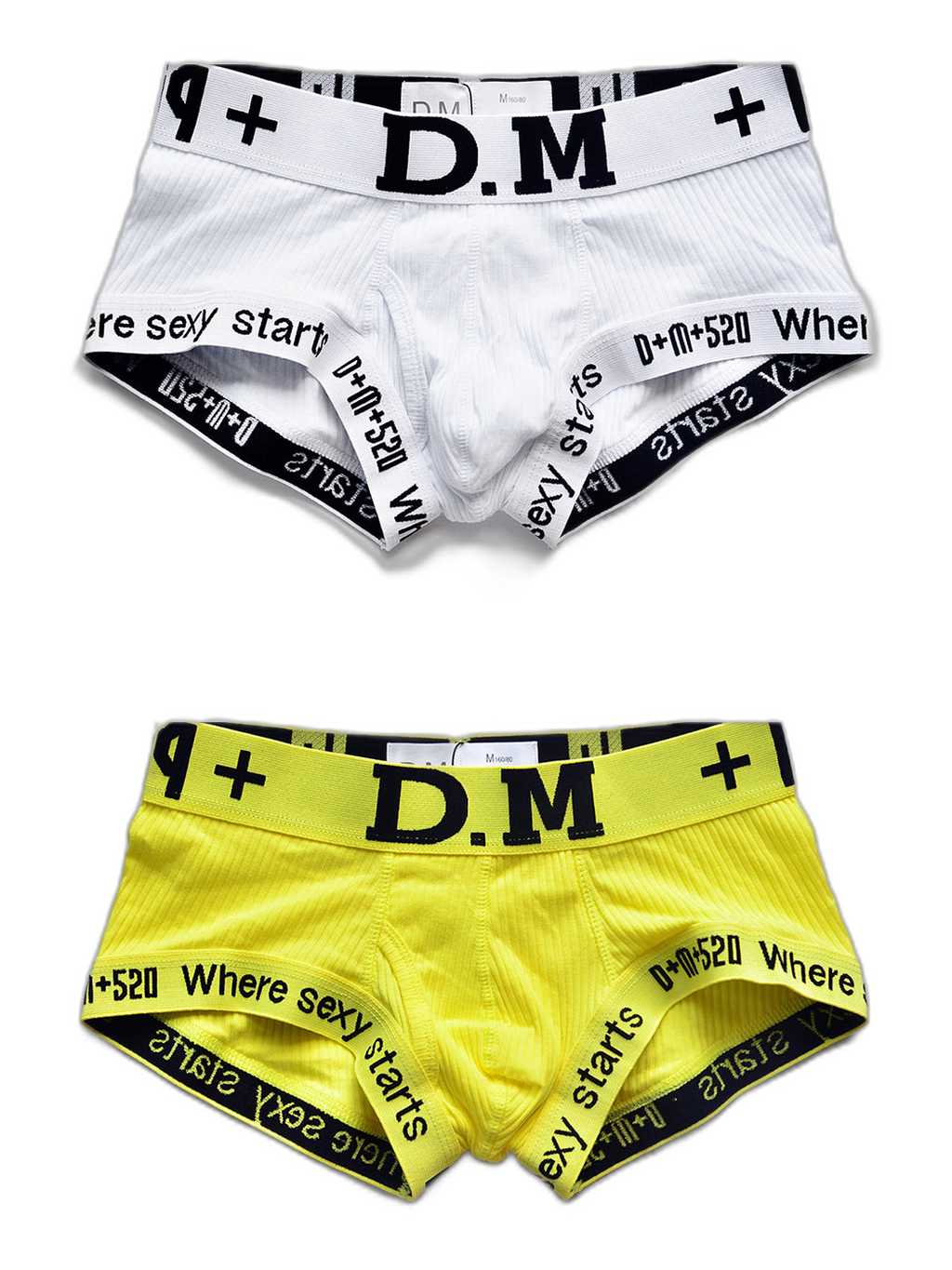 2 Pack Men's Low-rise Sexy Side Opening Pocket Trunk