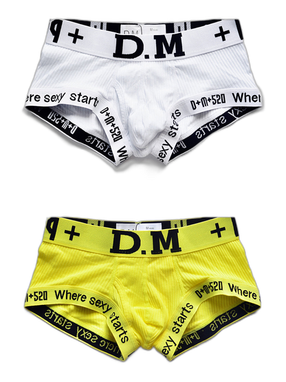 2 Pack Men's Low-rise Sexy Side Opening Pocket Trunk