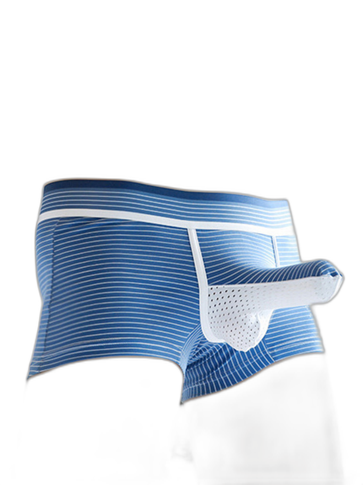 2 Pack Men’s Separate Support Pouch Cotton Trunks