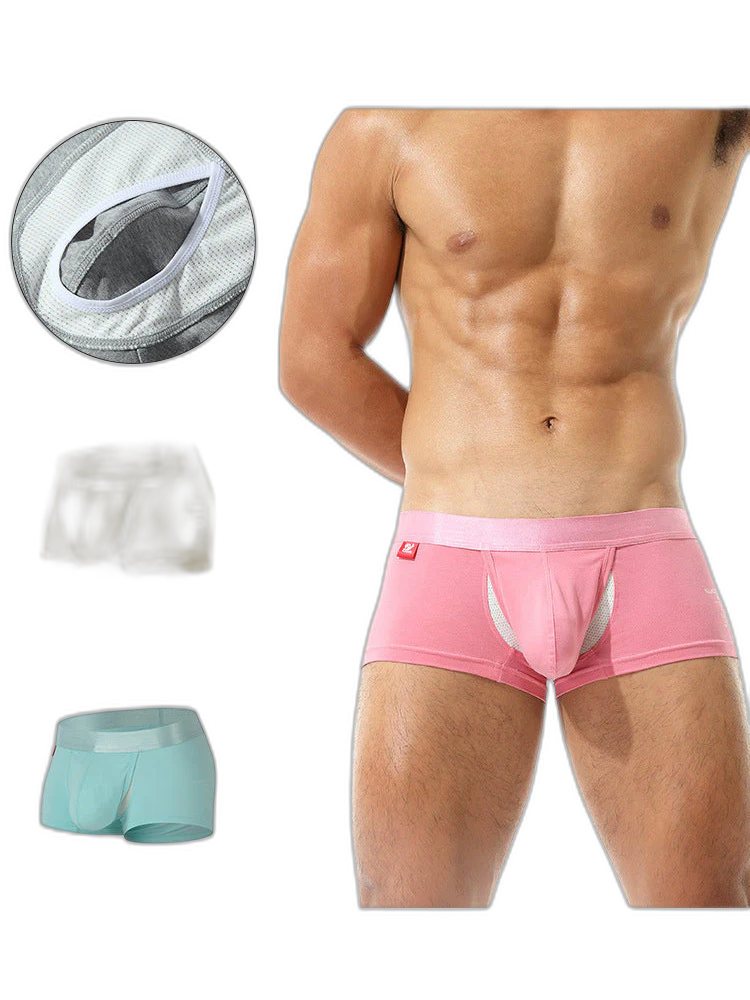 2 Pack Men's Large Pouch Casual Underwear