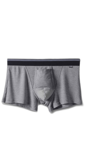 Solid Color Divided Pocket Trunks for Men