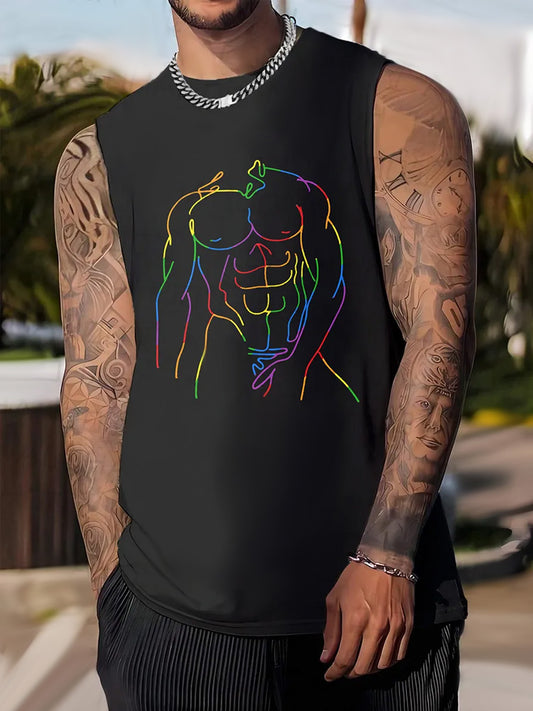 Men's Pride Crew Neck Tank Top 
