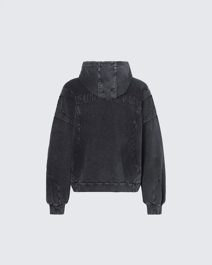 KIIKIOCLUB—Deconstructed Armor Zipper Hoodie