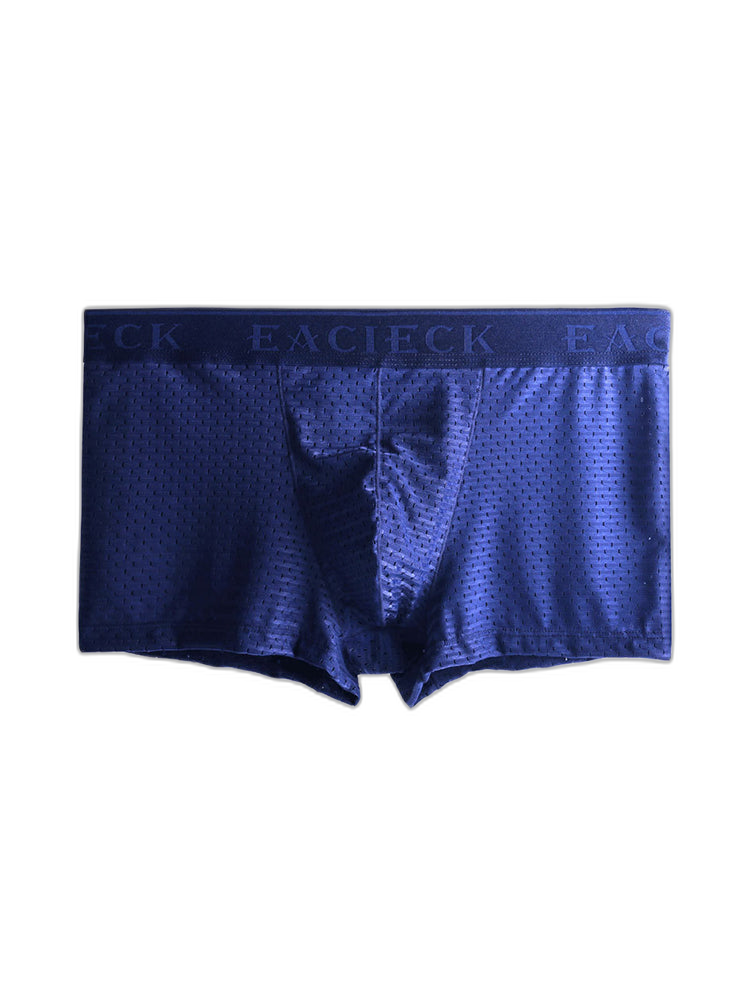 3Pcs Men's Mesh Thin Ice Silk Underwear