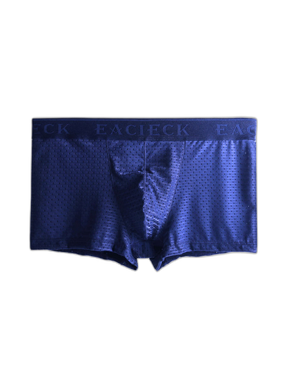 Men's Mesh Thin Ice Silk High-Stretch Comfy Waistband Trunks