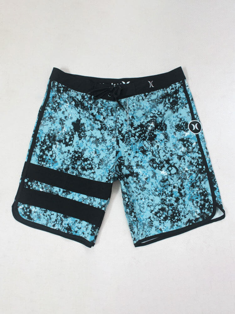 Men's Printed Bodybuilding Beach Drawstring Shorts