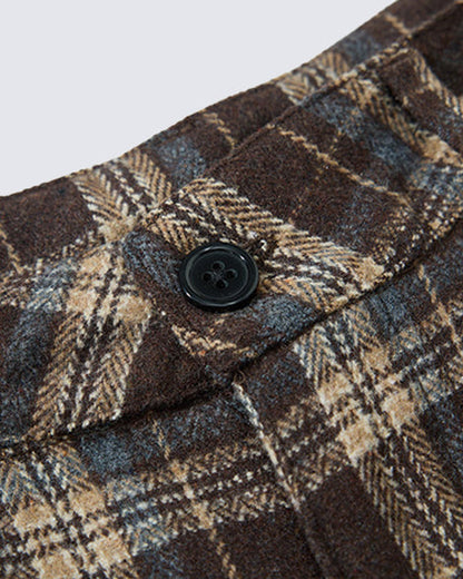 American Vintage Multi-Pocket Checkered Cargo Pants