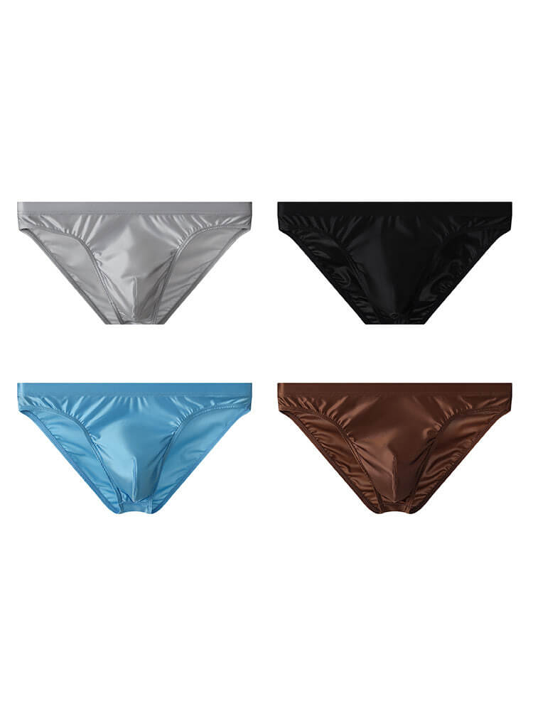 Men's Low-Rise Quick-Dry Ice Silk Athletic Briefs