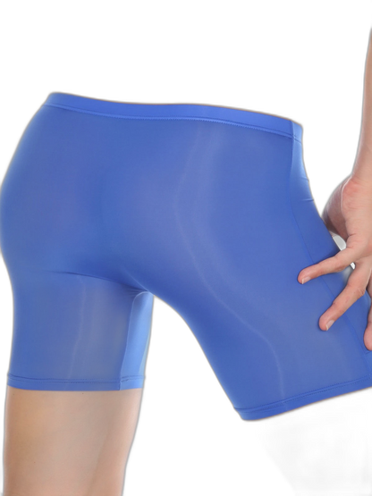 Men's Breathable Silky Seamless Boxer Briefs