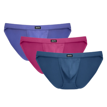 3 Pack RIBBED Tanga Briefs