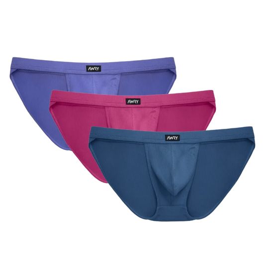 3 Pack RIBBED Tanga Briefs