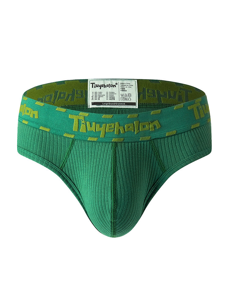 Men's Combed Ribbed Cotton Soft Briefs