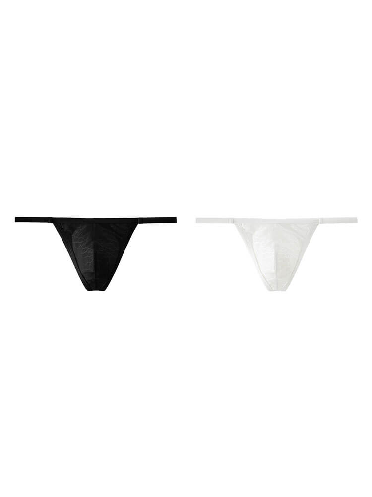 Men's Sexy Teardrop-Shaped High-Slit Bikini Thong