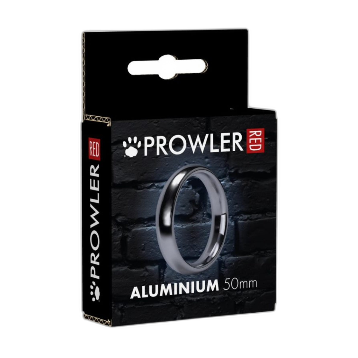 Prowler RED Aluminum Cock Ring 50mm Silver