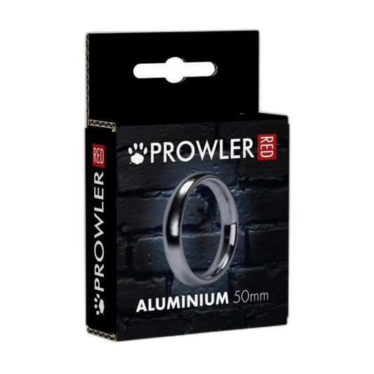 Prowler RED Aluminum Cock Ring 50mm Silver