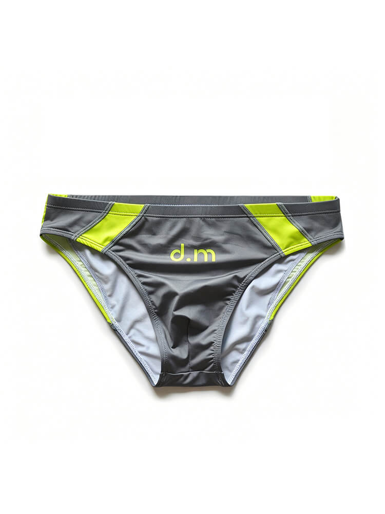Men's Color-Block Low-Rise Quick-Dry Athletic Briefs