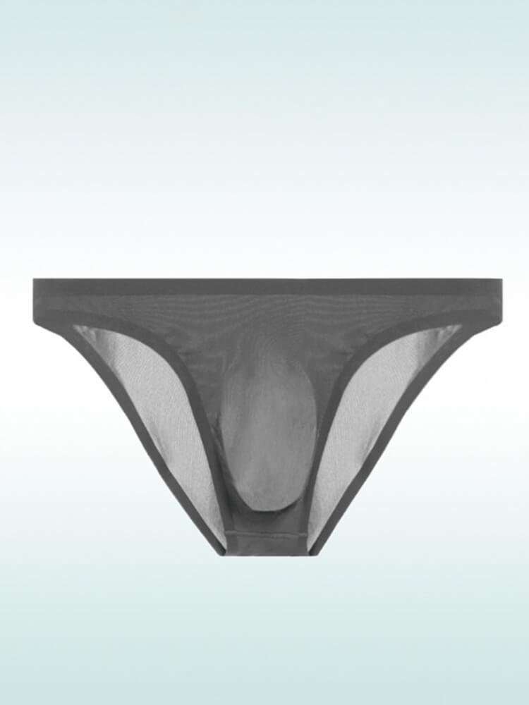 Men's Sexy Sheer Seamless Nylon Briefs