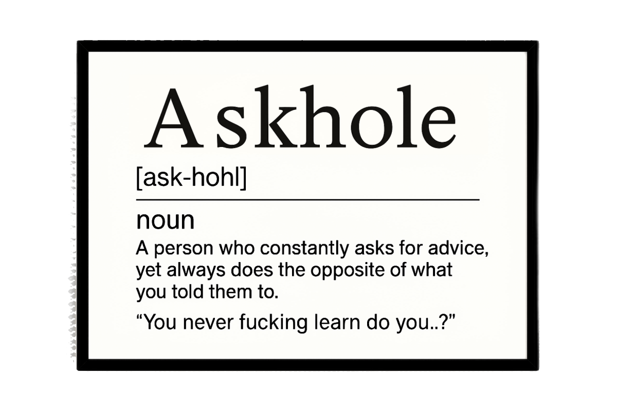 Askhole (Definition) Print In Frame