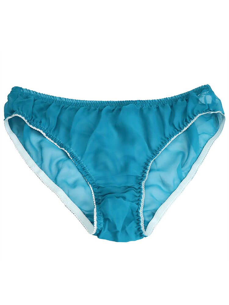 Men's Sexy Breathable Mulberry Silk Mesh Briefs