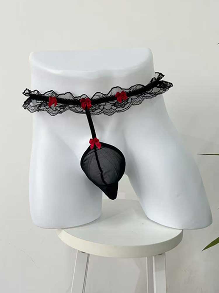 Men's Sexy Lace Sheer Multi-Style Underwear