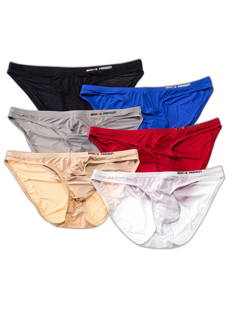 3 Pack Men's Sexy Comfortable Large Pouch Bikini