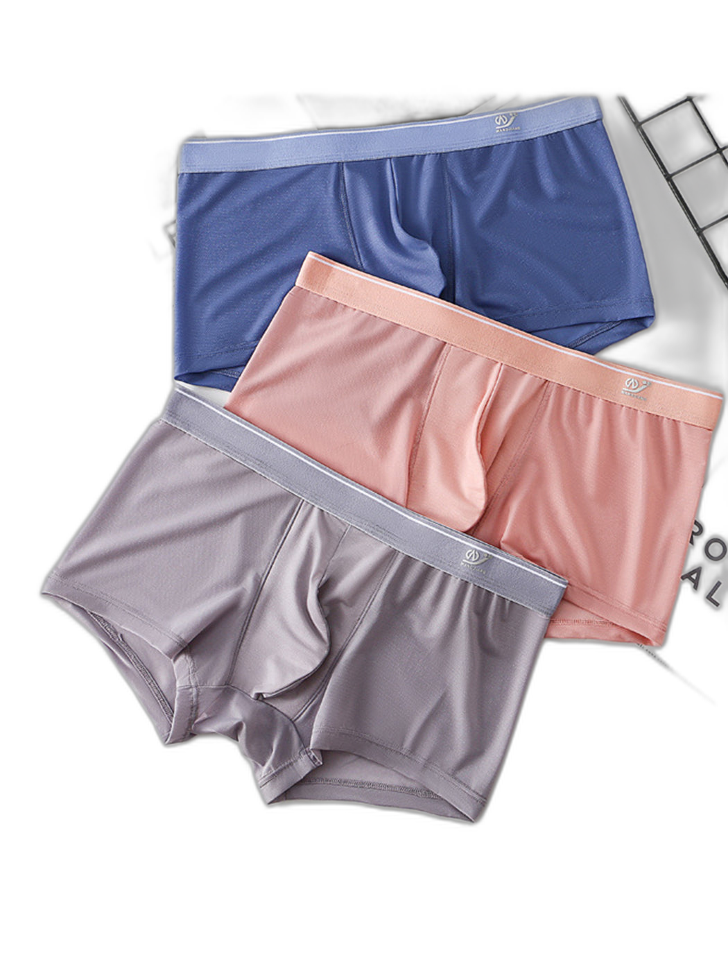 3 Pack Men’s Comfy U Convex Pouch Trunks