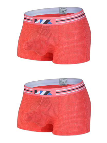 2 Pack Separated Pouch Comfy Mens Boxer Briefs