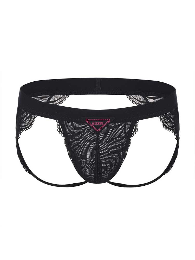 Men's Sexy High-Stretch Lace Jockstrap