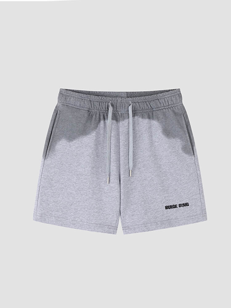 Men's Sweat-Mark Print Loose-Fit Athletic Shorts