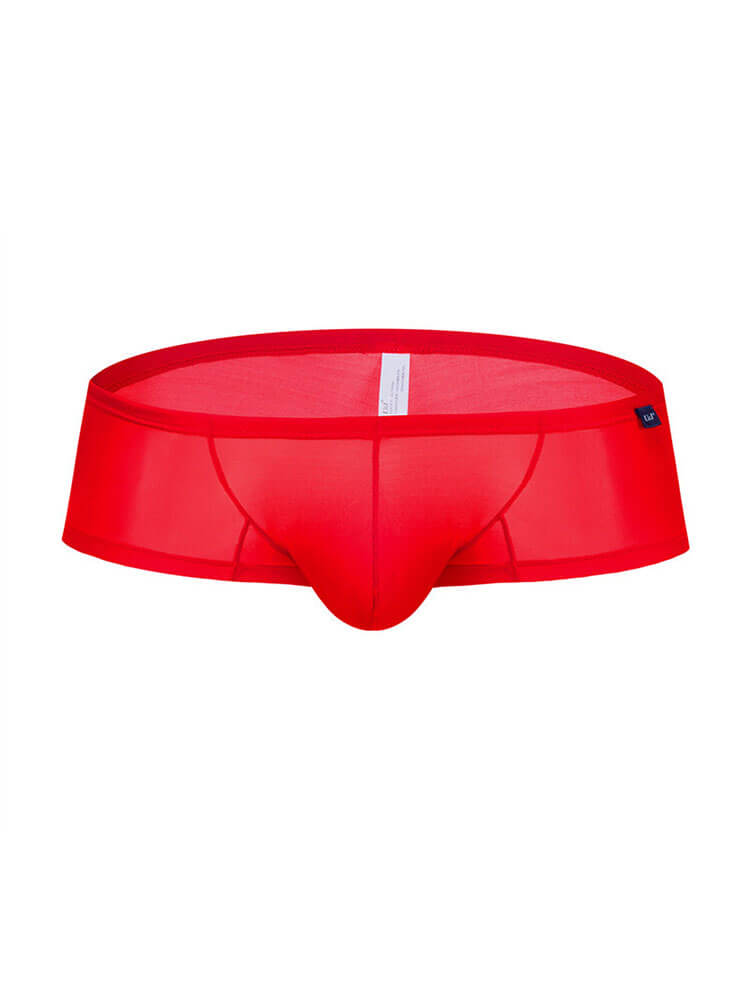 Men's Sexy Thin Low-Rise Ice Silk Boxer Briefs