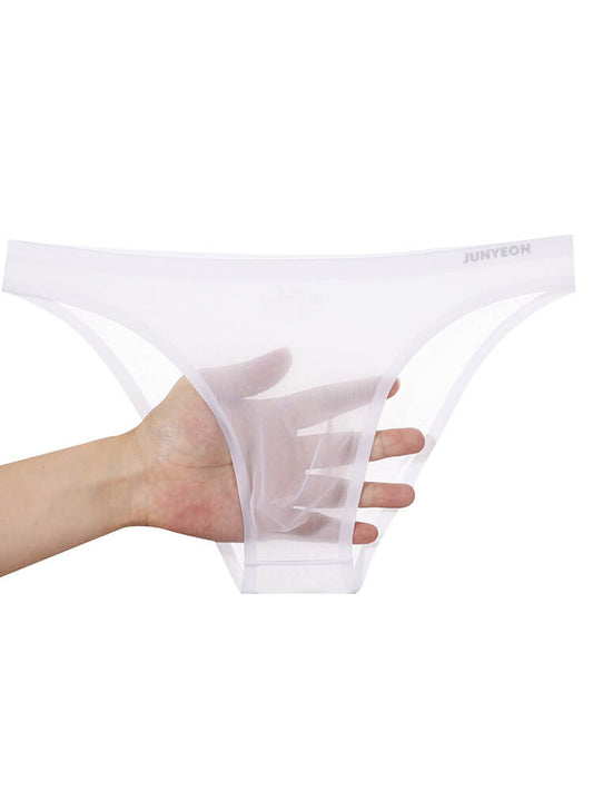 Men's Sexy Sheer Breathable Ice Silk Briefs