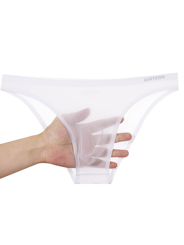 Men's Sexy Sheer Breathable Ice Silk Briefs