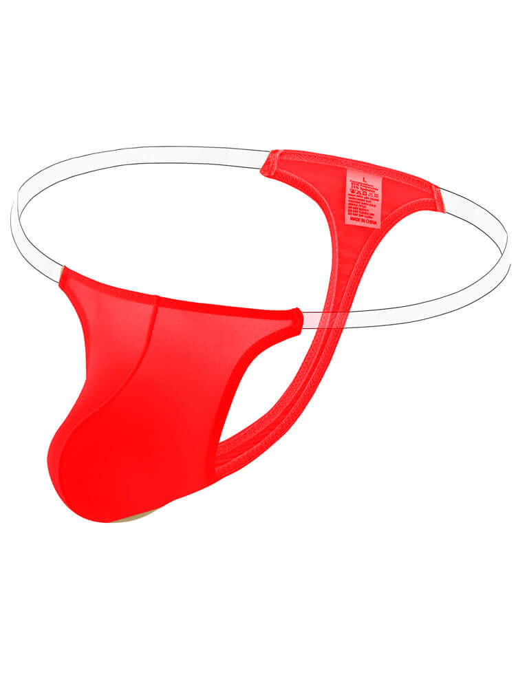 Men's Transparent Ice Silk Sexy Thong