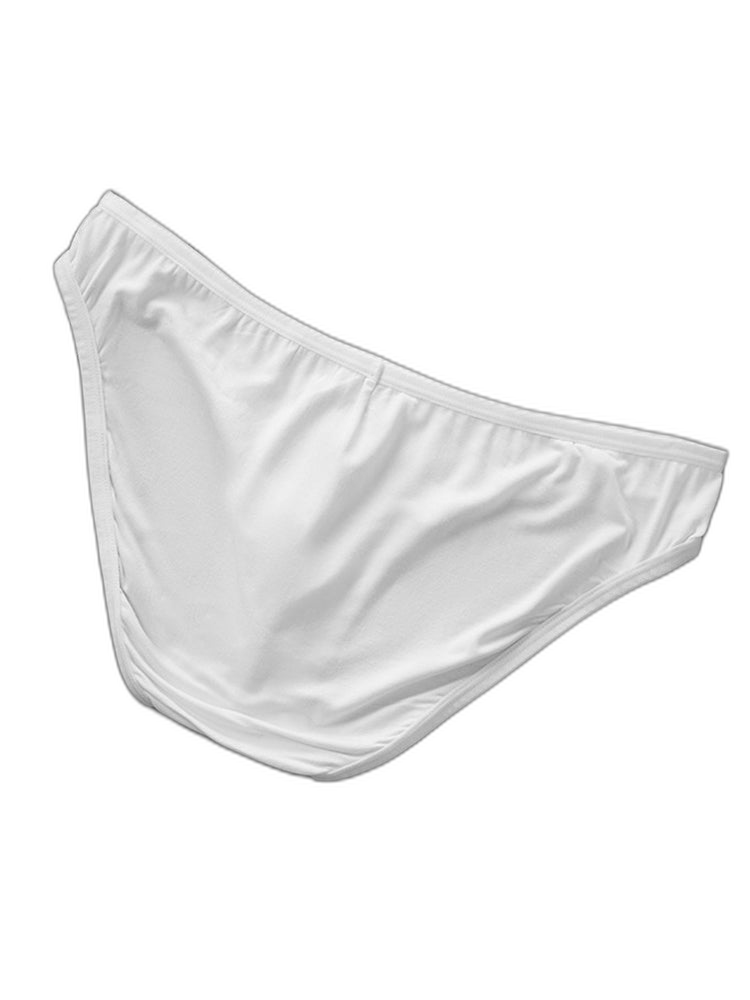 2 Pack Men's U-Shaped Pouch Single Layer Moisture-Wicking Comfortable Sexy Bikini