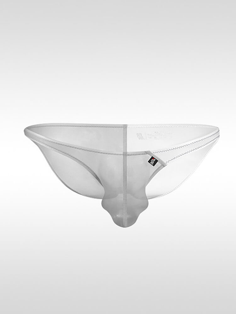 Men's Low-Rise Seamless  Sheer Ice Silk Thong