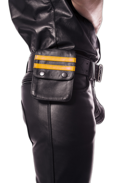 Prowler RED Leather Wallet Black/Yellow