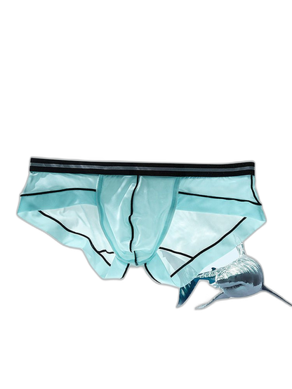 3 Pack Men's Semi-Transparent Comfortable Soft Skin-Friendly Minimalist Briefs