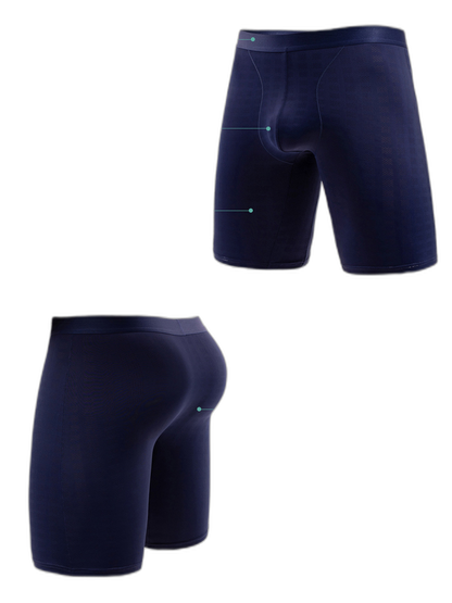 2 Pack Men’s Front Pouch Mesh Boxer Briefs