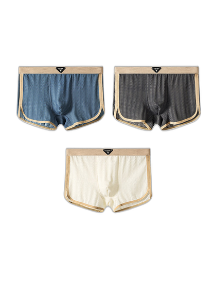 3 Pack Men’s Breathable Trunks – Soft and Skin-Friendly Comfort