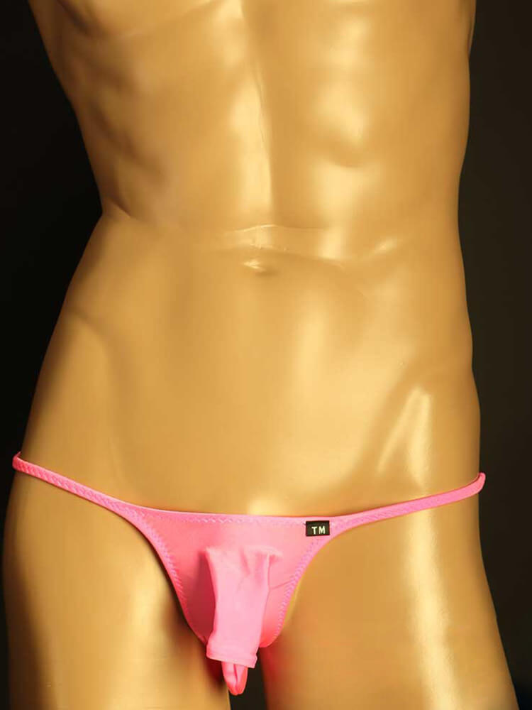 Men's Sexy Elephant Trunk Thin Waistband Thong