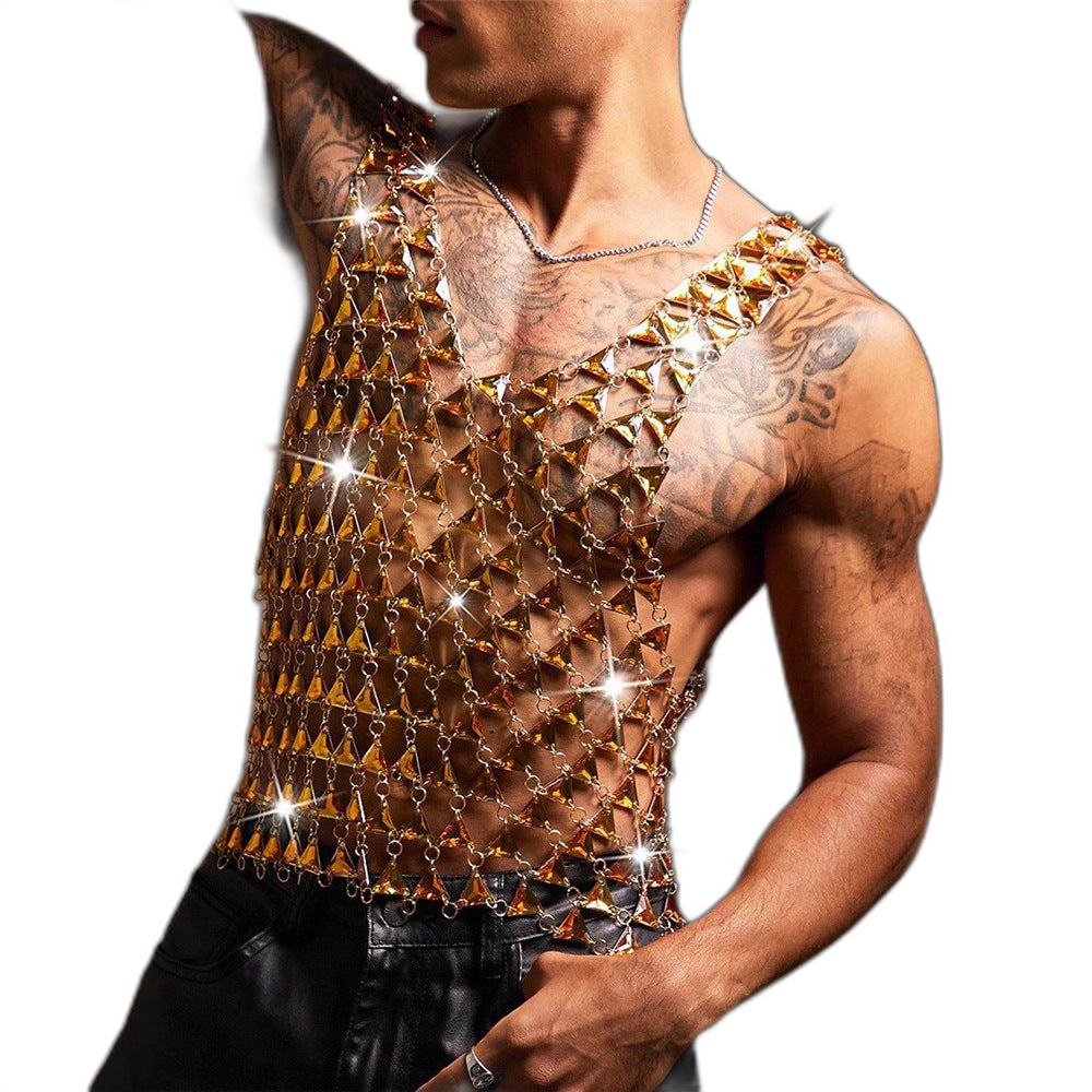 Amber Gemstone Chain Tank