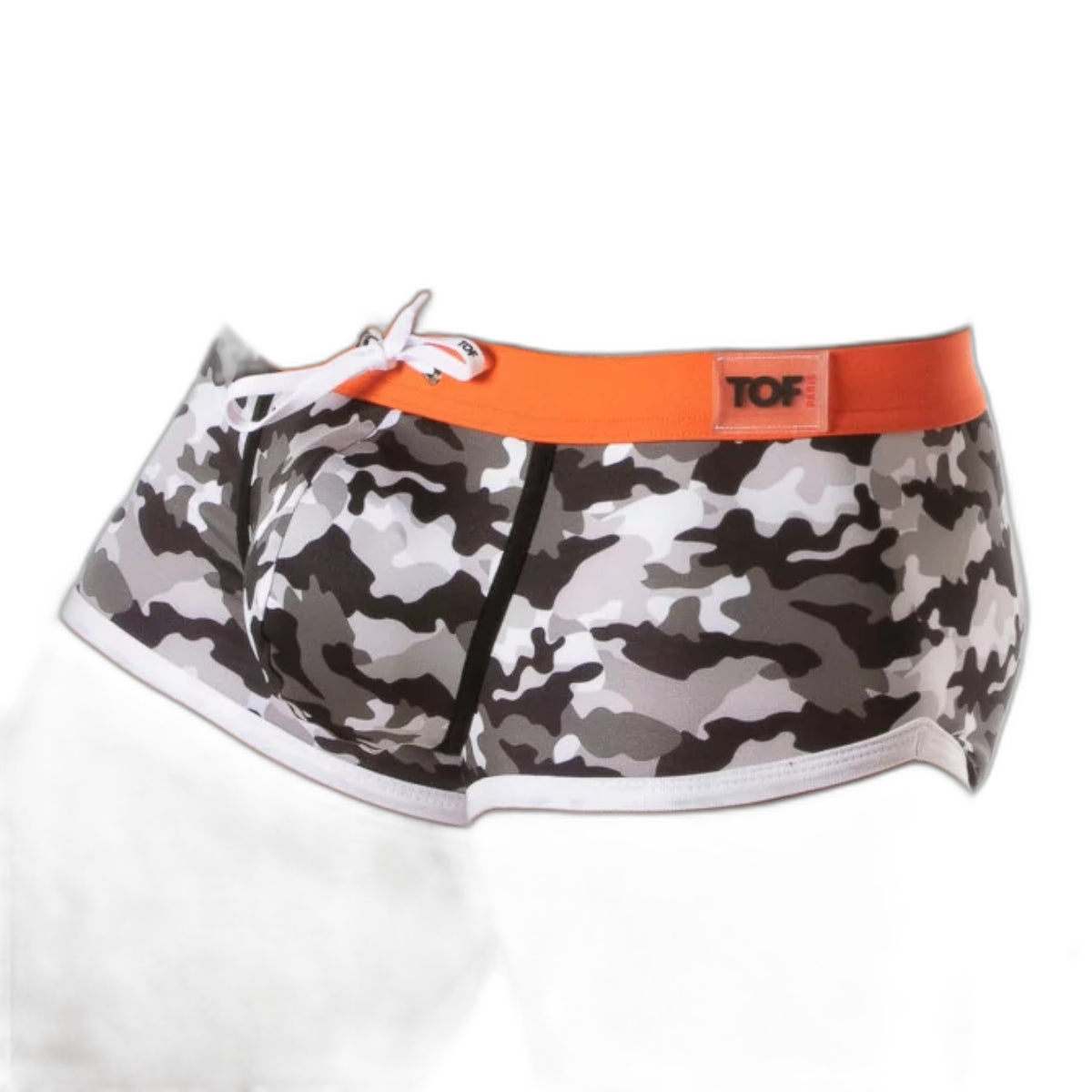 TOF Paris Iconic Swim Trunk Camo Grey