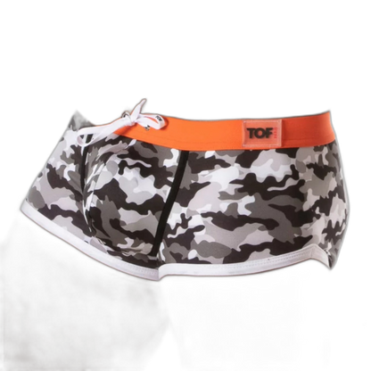 TOF Paris Iconic Swim Trunk Camo Grey