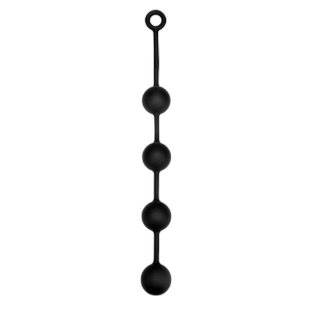 Prowler RED Silicone Anal Beads Black Large