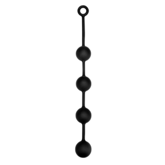 Prowler RED Silicone Anal Beads Black Large