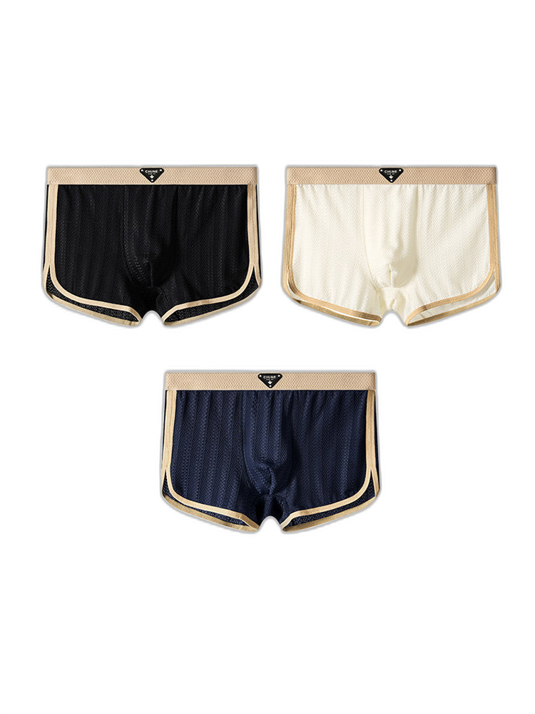 3 Pack Men’s Breathable Trunks – Soft and Skin-Friendly Comfort